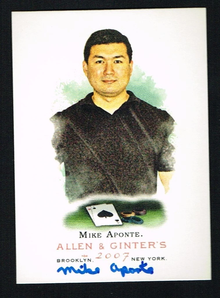 Mike Aponte #249 signed autograph auto 2007 Topps Allen & Ginter's Card