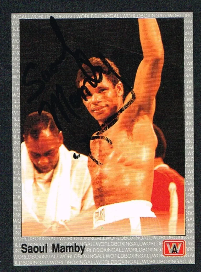 Saoul Mamby signed autograph auto Boxing Trading Card