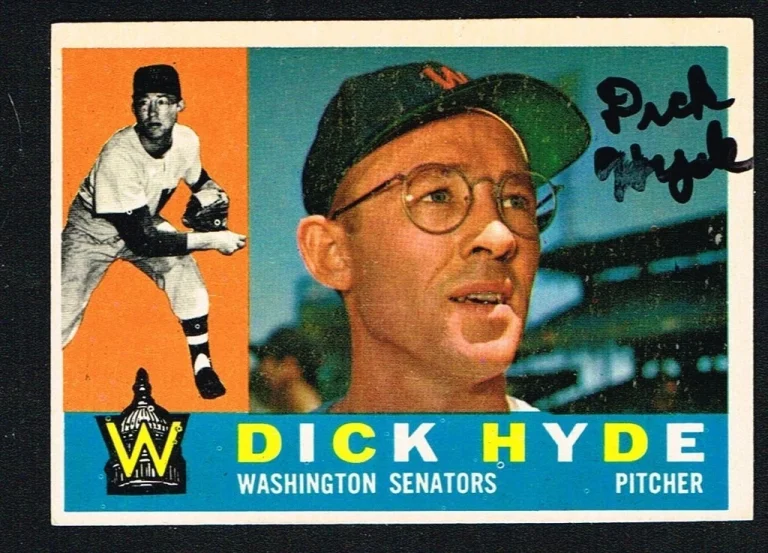 Dick Hyde #193 signed autograph auto 1960 Topps Baseball Trading Card
