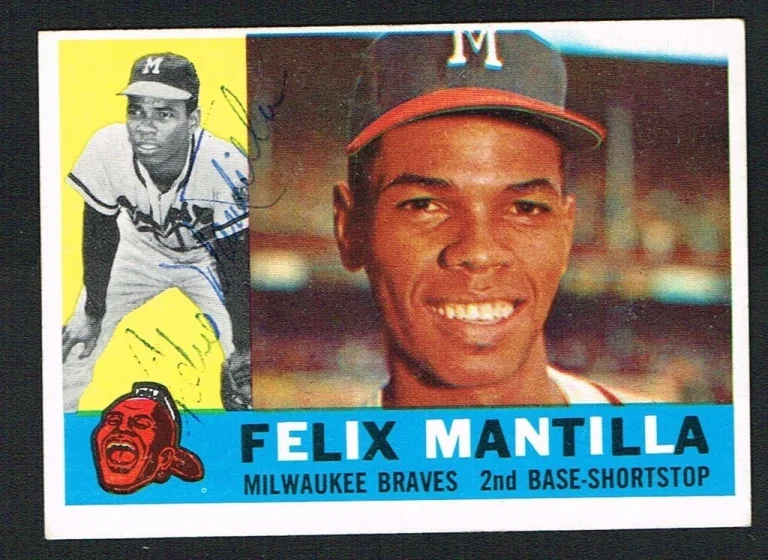 Felix Mantilla #19 signed autograph auto 1960 Topps Baseball Trading Card