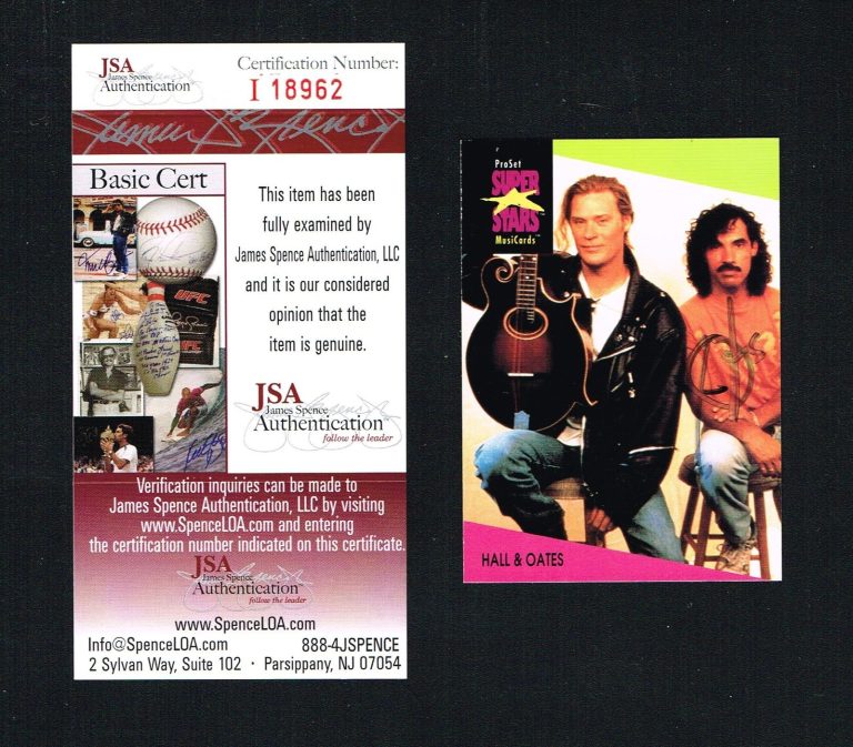 John Oates signed autograph Pro Set Music Card Hall & Oates JSA Authenticated