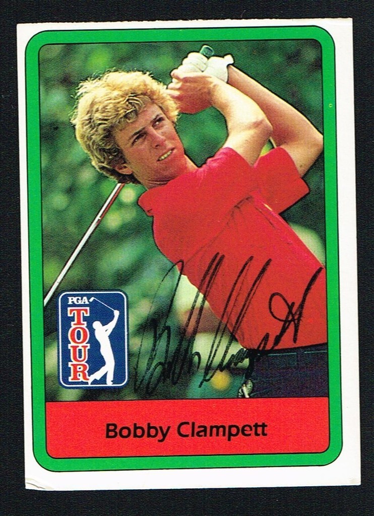 Bobby Clampett #14 signed autograph auto 1982 Donruss Golf Trading Card