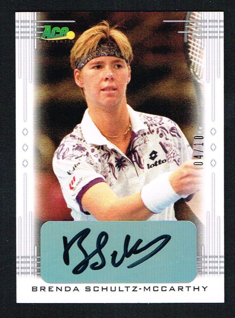 Brenda Schultz McCarthy signed autograph auto 2013 Ace Authentic LEAF Card 4/10