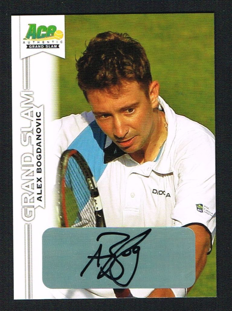 Alex Bogdanovic signed autograph auto 2013 Ace Authentic Grand Slam Tennis
