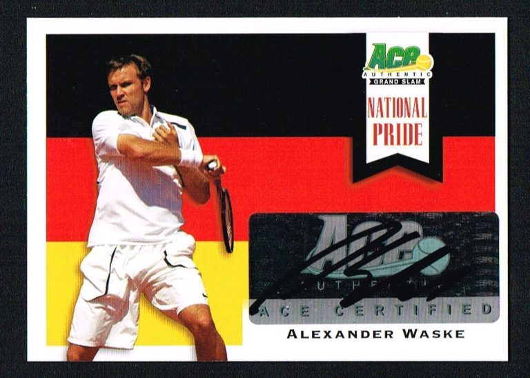 Alexander Waske signed autograph auto 2013 Ace Authentic Tennis National Pride