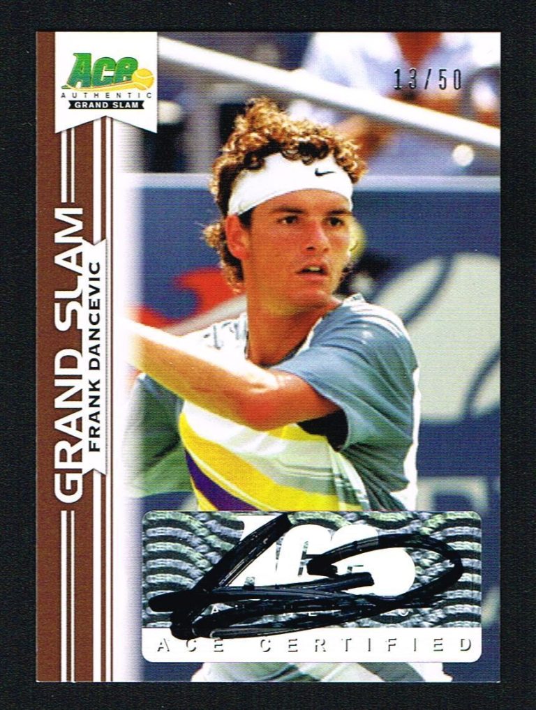 Frank Dancevic signed autograph auto 2013 Ace Authentic Grand Slam Tennis 13/50