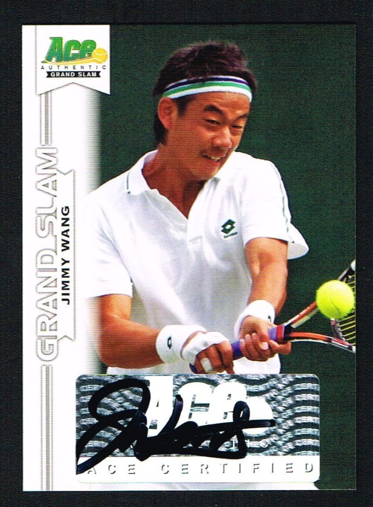 Jimmy Wang signed autograph auto 2013 Ace Authentic Grand Slam Tennis