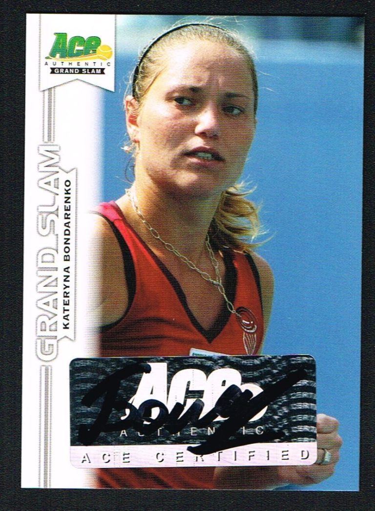 Kateryna Bondarenko signed autograph auto 2013 Ace Authentic Grand Slam Tennis