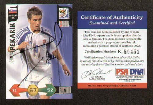 Peter Pekarik signed auto 2010 Panini World Cup PSA