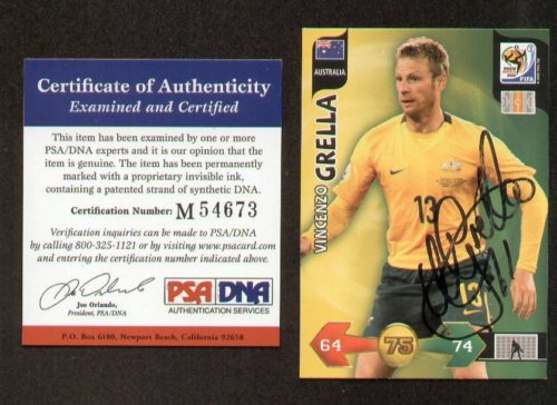 Vincenzo Grella signed auto 2010 Panini World Cup PSA