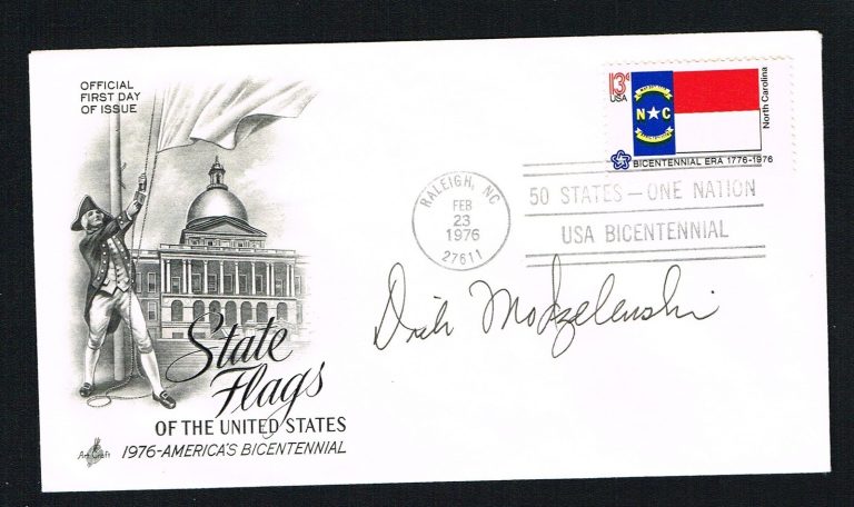 Dick Modzelewski signed autograph First Day Cover FDC Football Defensive Tackle