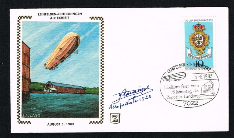 Jean Macaigne (d. 1995) signed autograph Postal Cover French Aviation Pioneer