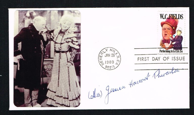 Jessica Harcourt Thwaites (d. 1988) signed autograph First Day Postal Cover FDC