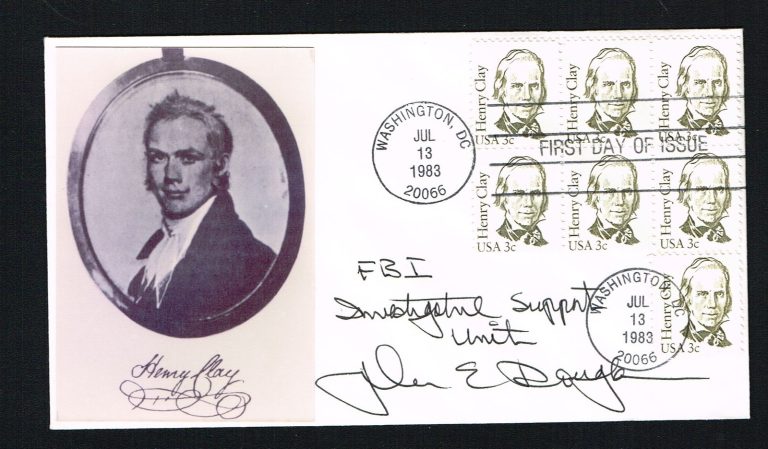 John Edward Douglas signed autograph First Day Postal Cover FDC Former FBI Agent