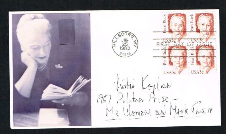 Justin Kaplan signed autograph auto First Day Postal Cover FDC American Writer