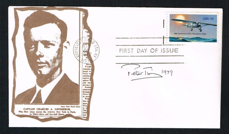 Peter Twiss (d. 2011) signed autograph First Day Cover 1st to Fly 1000 MPH
