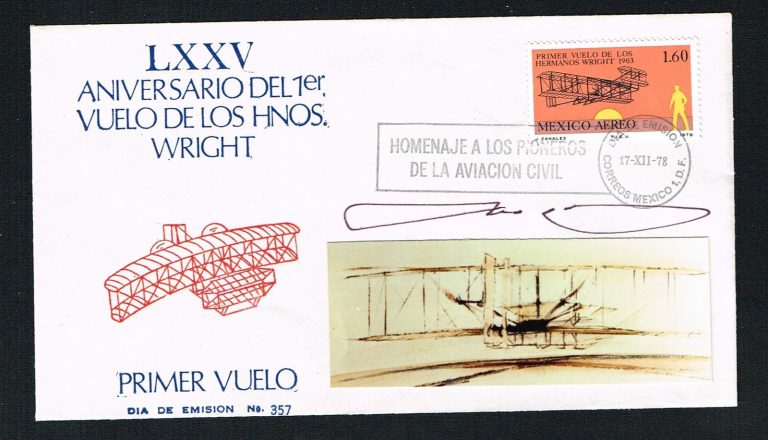 Roberto Fierro Villalobos (d. 1985) signed autograph Cover Mexican Revolution