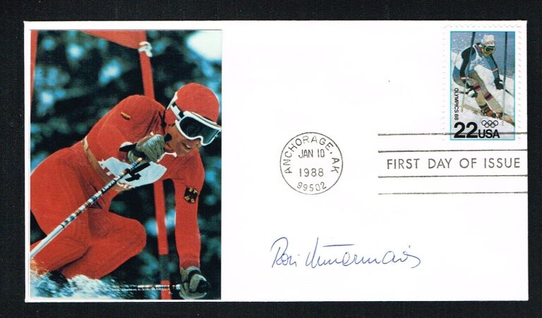 Rosi Mittermaier signed autograph First Day Postal Cover FDC Alpine Ski Racer