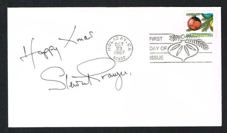 Stewart Granger (d. 1993) signed autograph auto First Day Postal Cover FDC