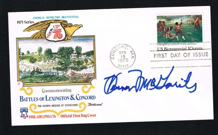 Vernon McGarity (d. 2013) signed autograph First Day Cover Medal of Honor WWII