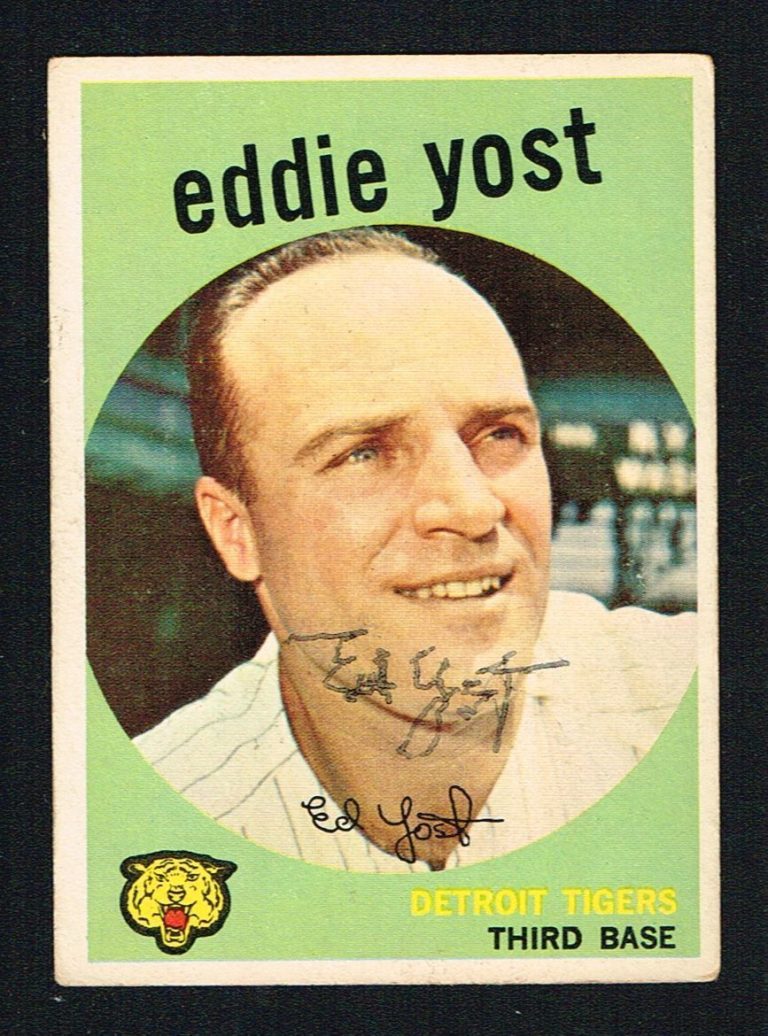 Eddie Yost #2 signed autograph auto 1959 Topps Baseball Trading Card