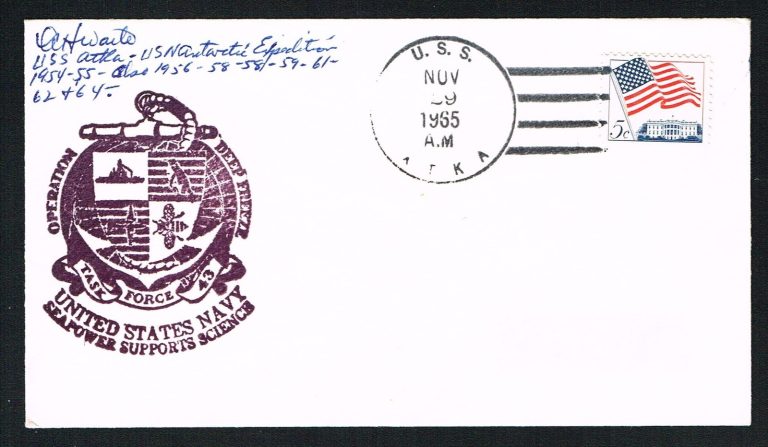 Amory Waite signed autograph First Day Cover Byrd Antarctic Expedition Member