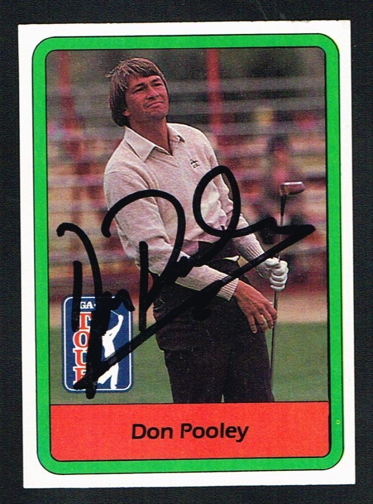 Don Pooley #57 signed autograph auto 1982 Donruss Golf Trading Card