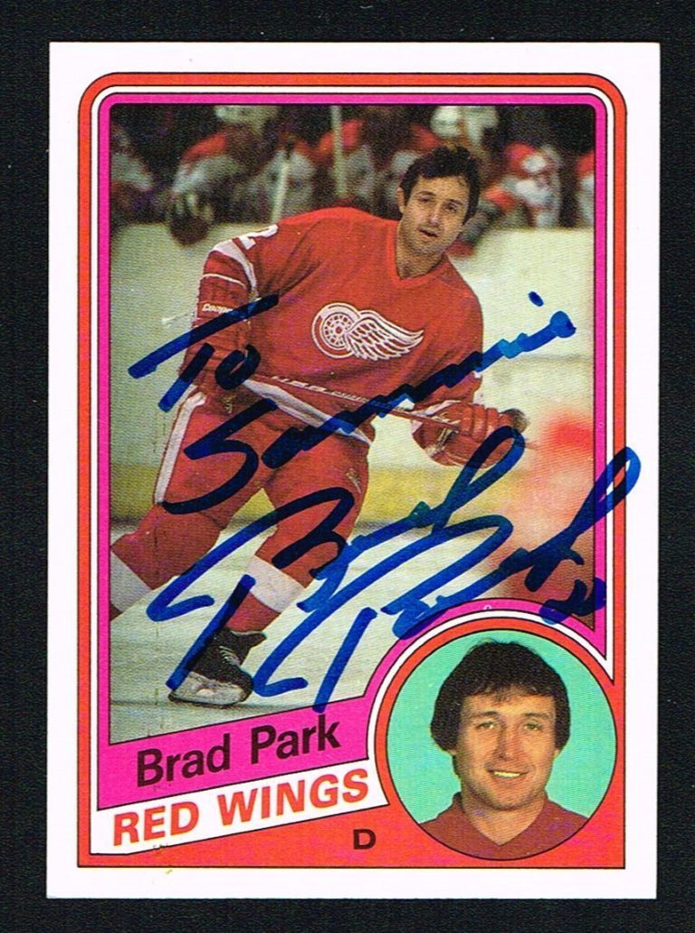 Brad Park #47 signed autograph auto 1984-85 Topps Hockey Trading Card