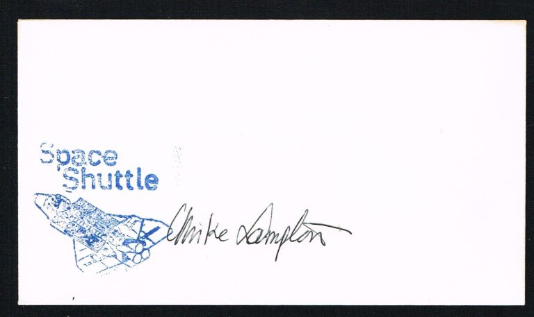 Michael Logan Lampton signed autograph auto Envelope / Cover NASA Astronaut