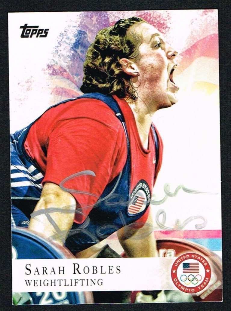 Sarah Robles signed autograph auto 2012 Topps U.S. Olympic Team Card