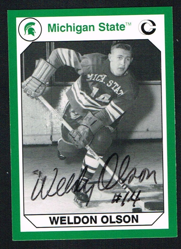 Weldon Olson signed autograph auto Michigan State Collegiate Collection Card