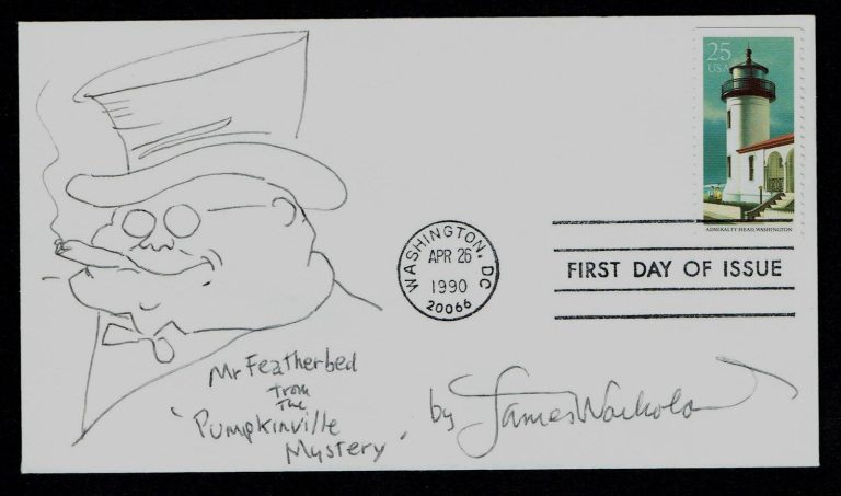 James Warhola signed autograph auto First Day Cover FDC Artist / Illustrator