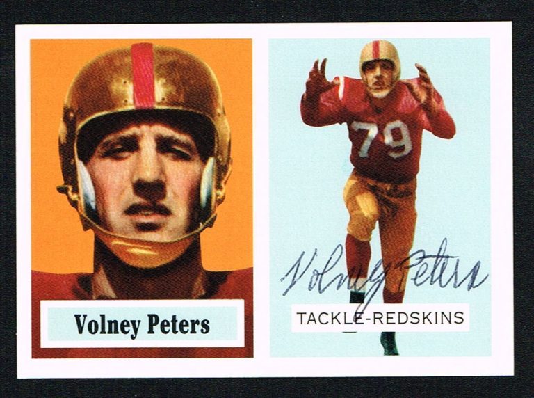 Volney Peters #84 signed autograph auto 1994 Topps 1957 Archives Football Card