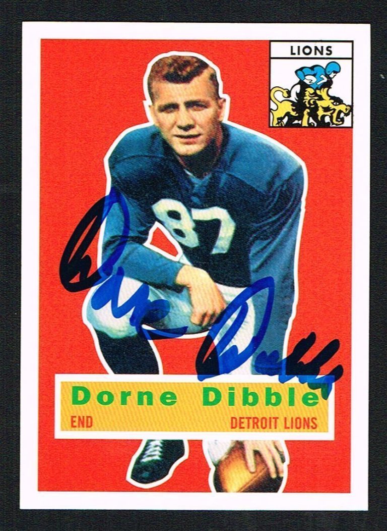Dorne Dibble #32 signed autograph auto 1994 Topps 1956 Archives Football Card