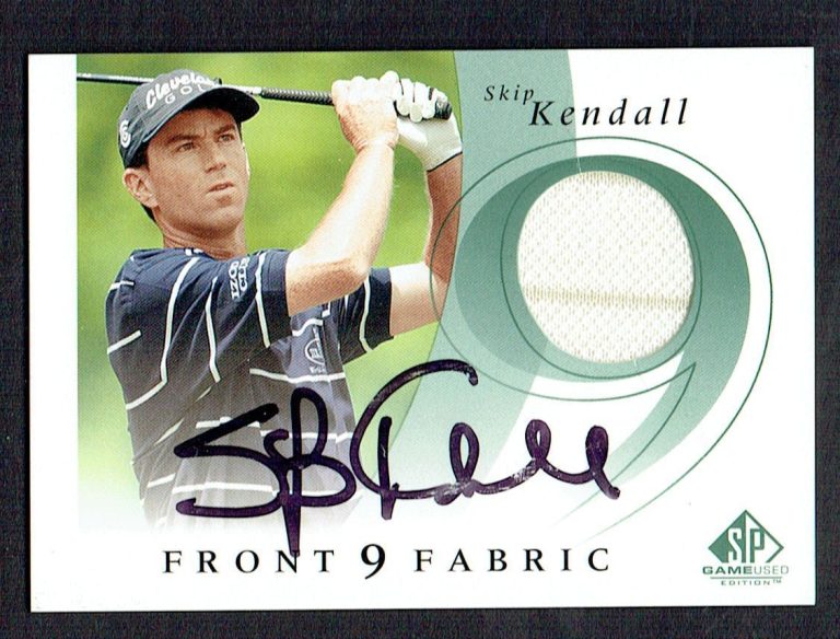 Skip Kendall signed autograph Upper Deck Fabric card
