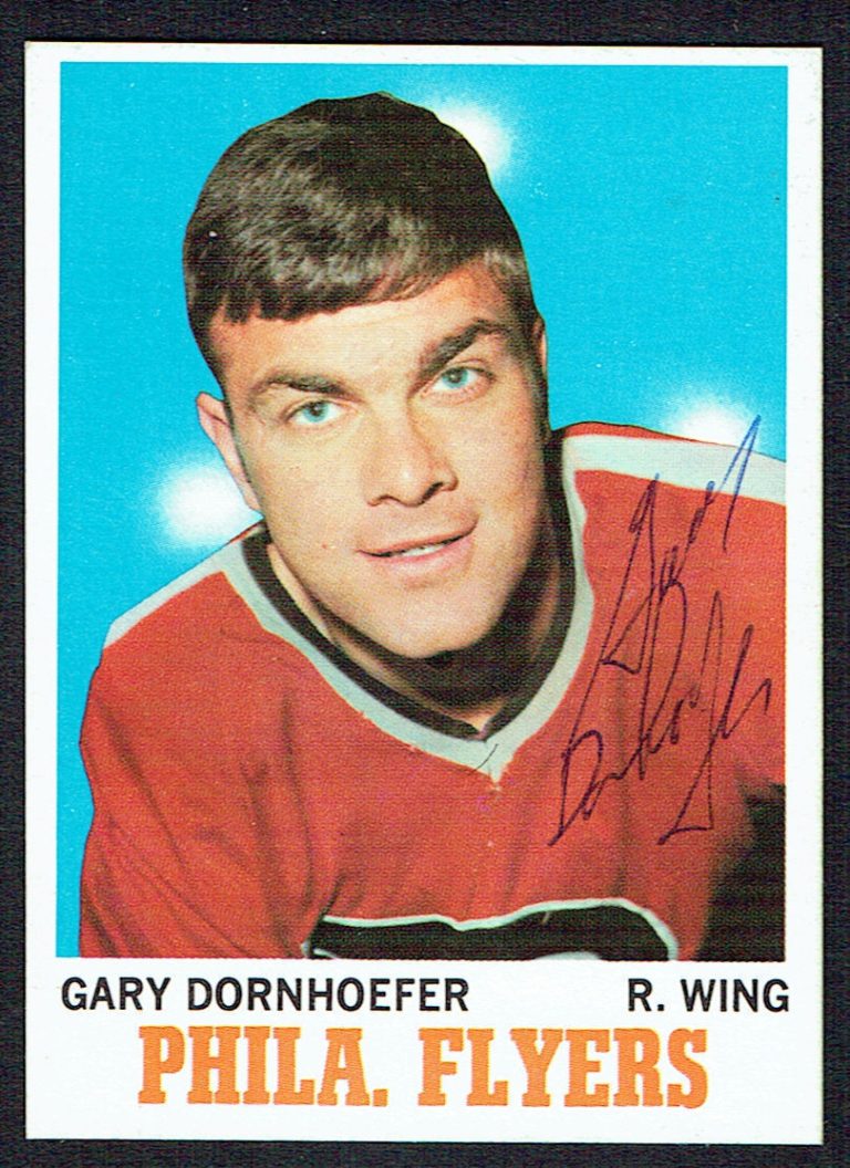 Gary Dornhoefer #85 signed autograph auto 1970 Topps Hockey Trading Card
