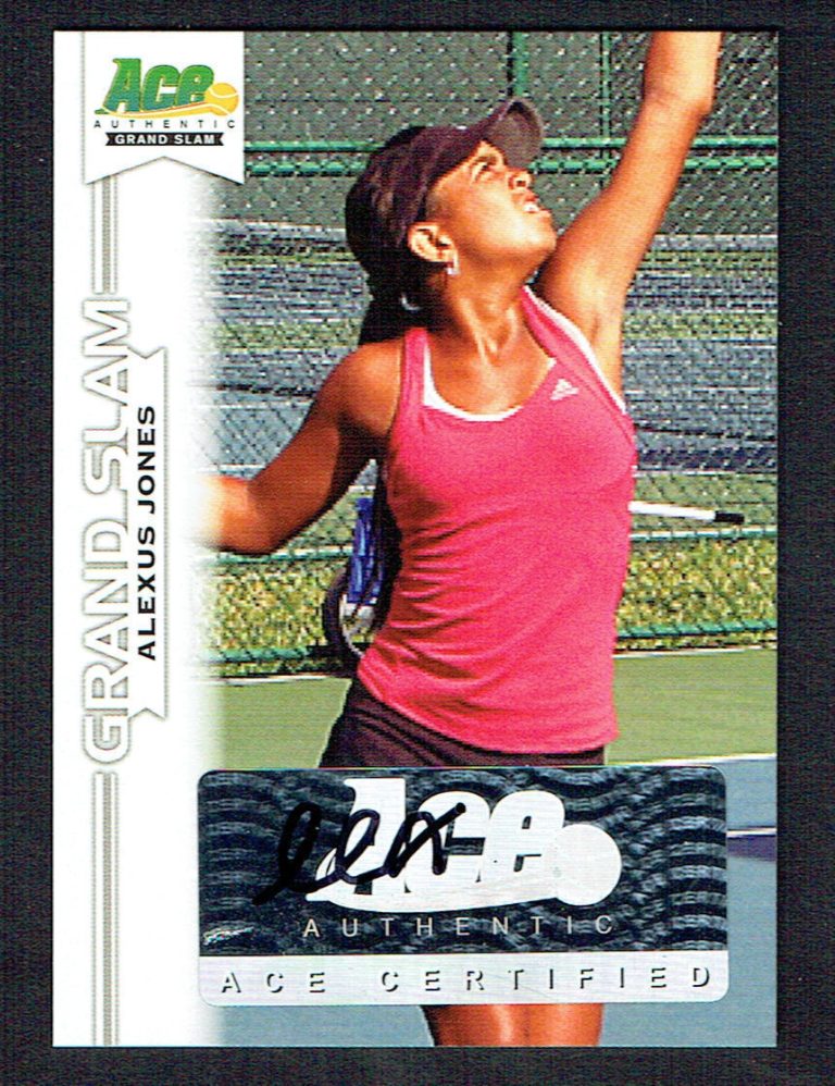 Alexus Jones #BA-AJ3 signed autograph auto 2013 Ace Authentic Grand Slam Tennis