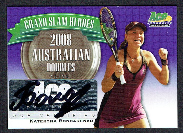Kateryna Bondarenko #GSH-KB1 signed autograph 2013 Ace Grand Slam Heroes 15/25
