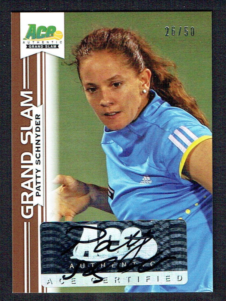 Patty Schnyder #BA-PS1 signed autograph auto 2013 Ace Authentic Grand Slam 26/50
