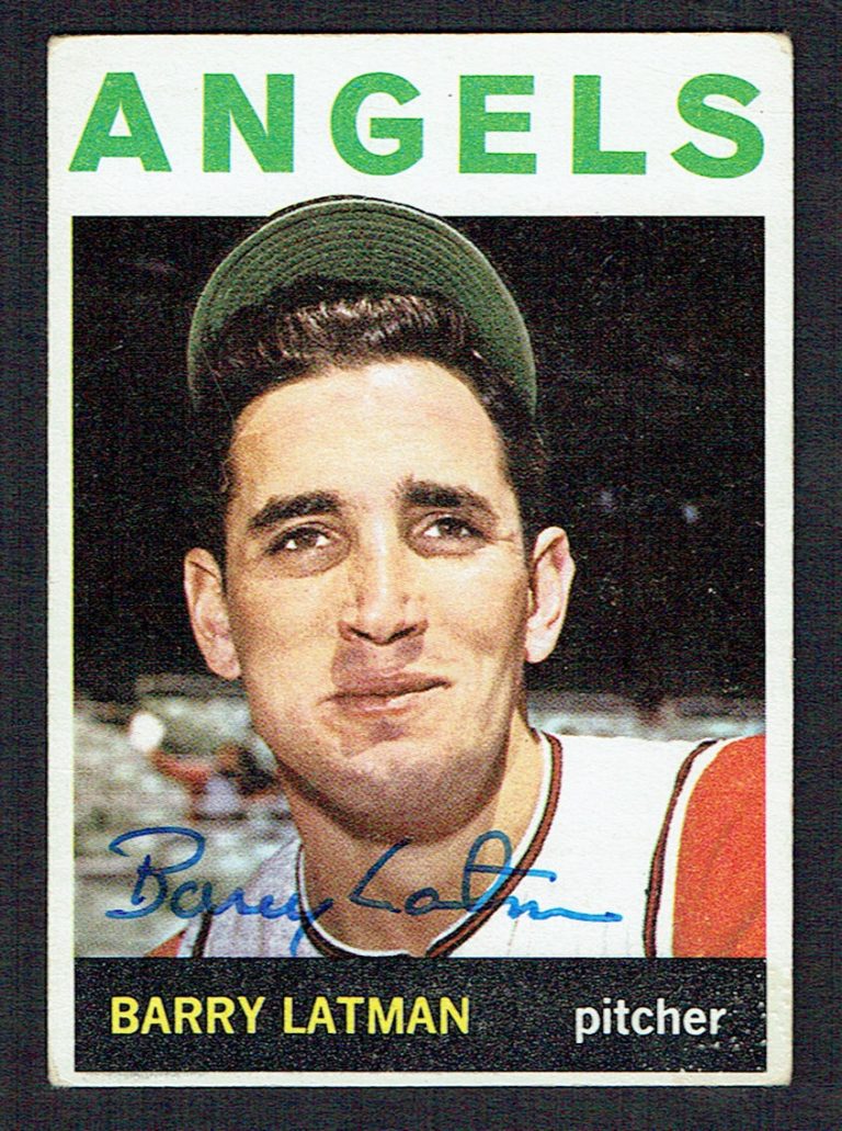Barry Latman #227 signed autograph auto 1964 Topps Baseball Trading Card
