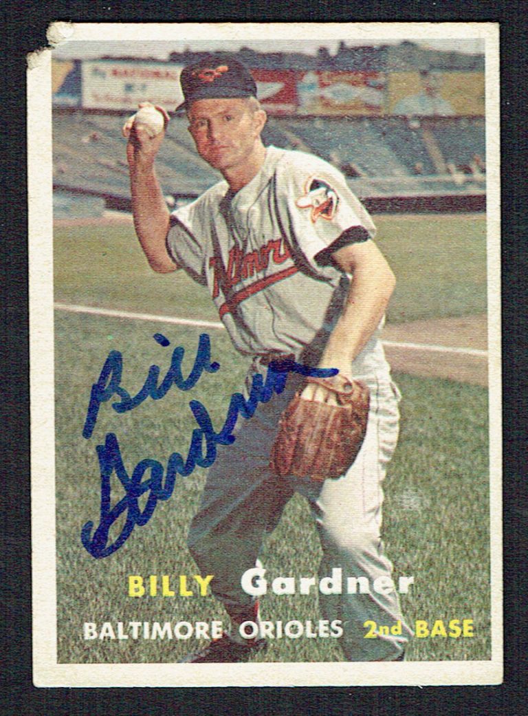 Billy Gardner #17 signed autograph auto 1957 Topps Baseball Trading Card