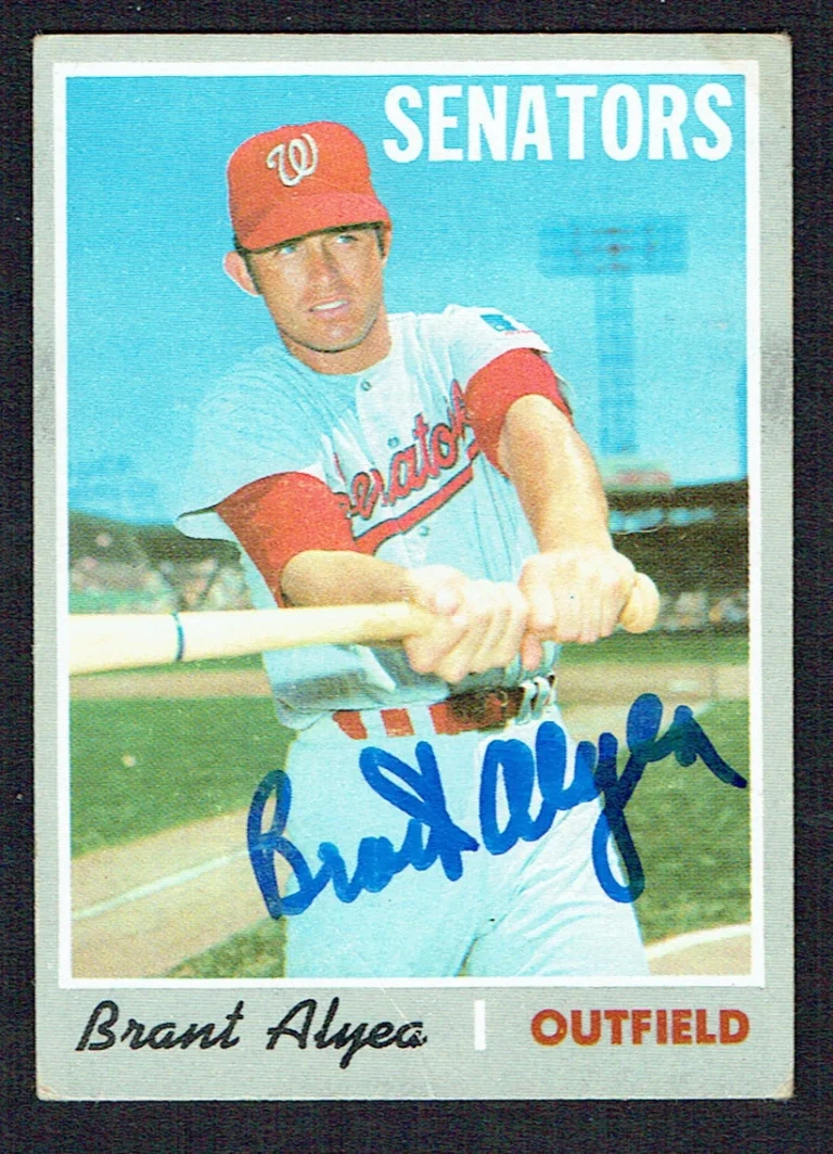 Brant Alyea #303 signed autograph auto 1970 Topps Baseball Trading Card