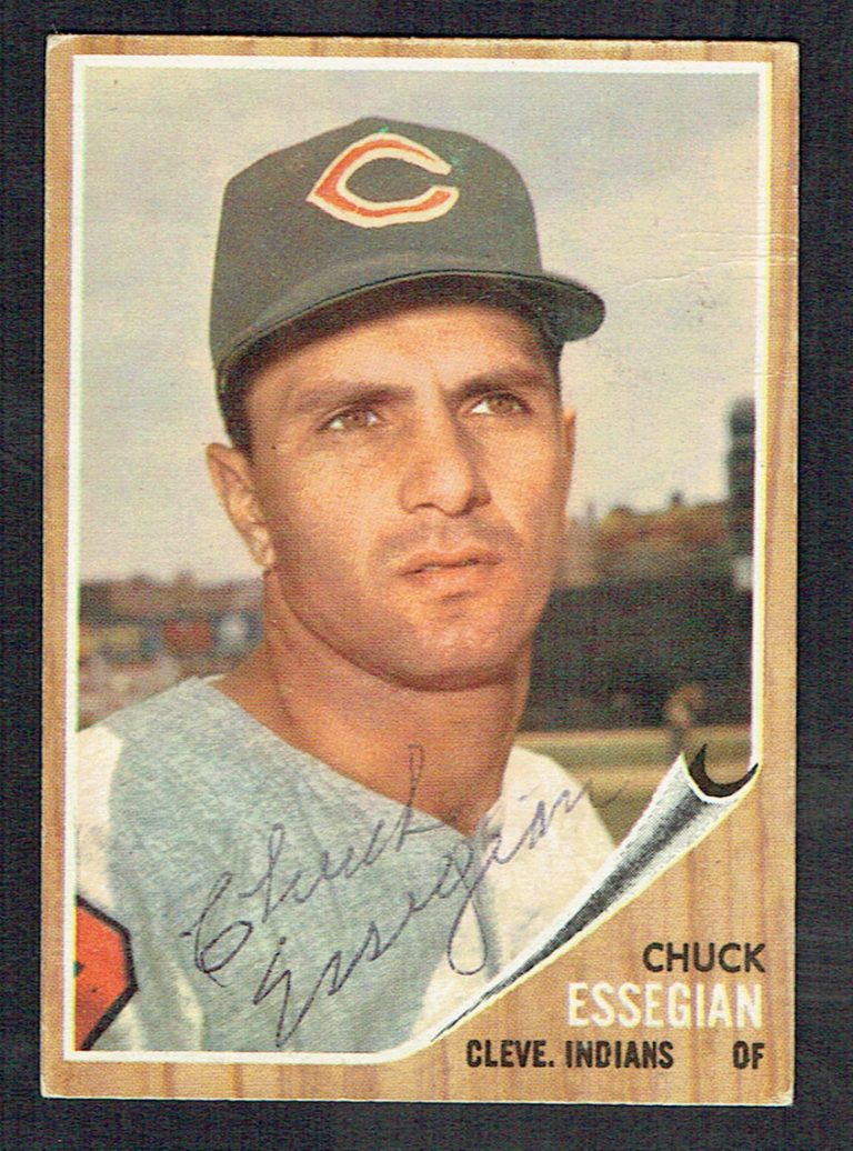 Chuck Essegian #379 signed autograph auto 1962 Topps Baseball Trading Card