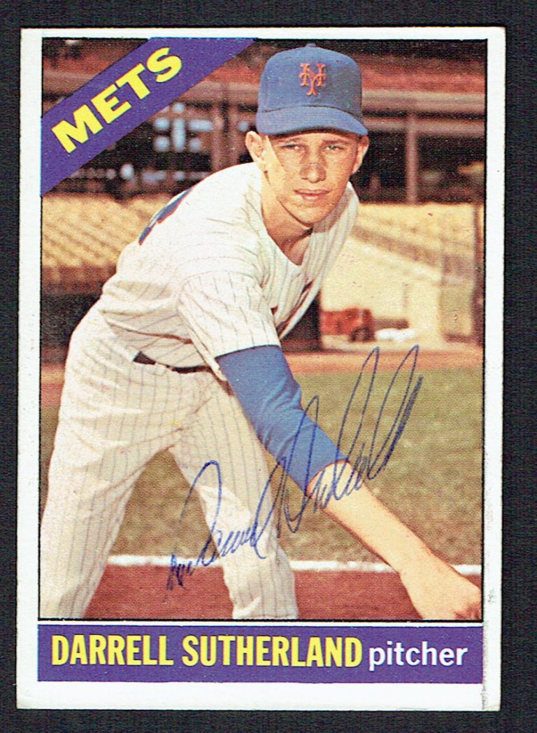 Darrell Sutherland #191 signed autograph auto 1966 Topps Baseball Trading Card