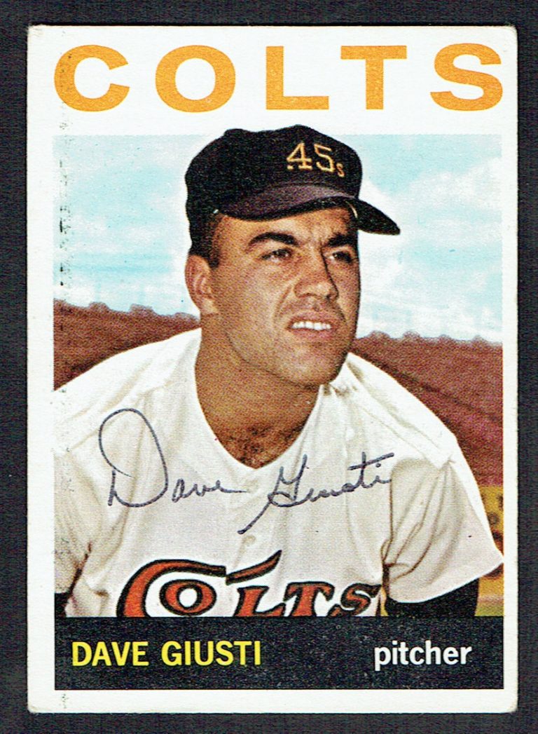 Dave Giusti #354 signed autograph auto 1964 Topps Baseball Trading Card