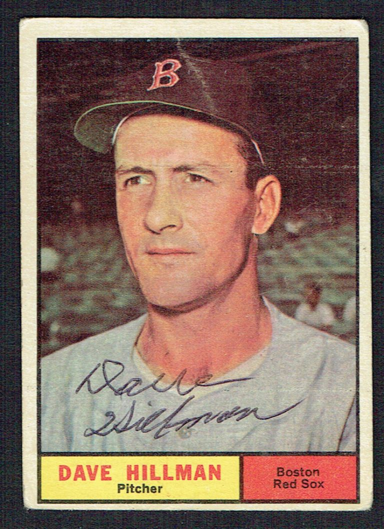 Dave Hillman #326 signed autograph auto 1961 Topps Baseball Trading Card