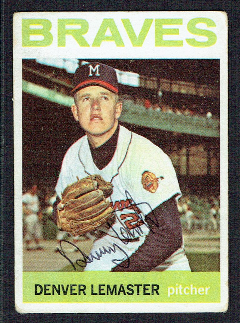 Denver Lemaster #152 signed autograph auto 1964 Topps Baseball Trading Card