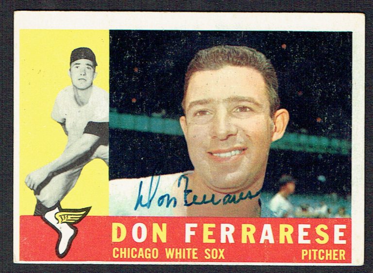 Don Ferrarese #477 signed autograph auto 1960 Topps Baseball Trading Card