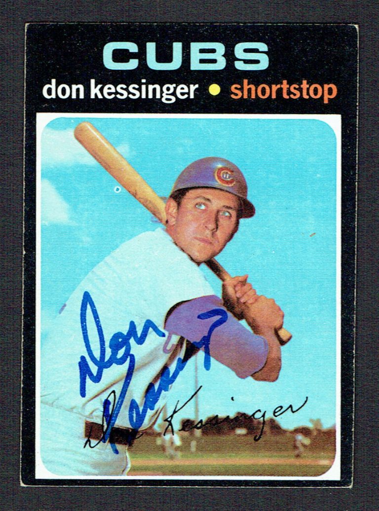 Don Kessinger #455 signed autograph auto 1971 Topps Baseball Trading Card