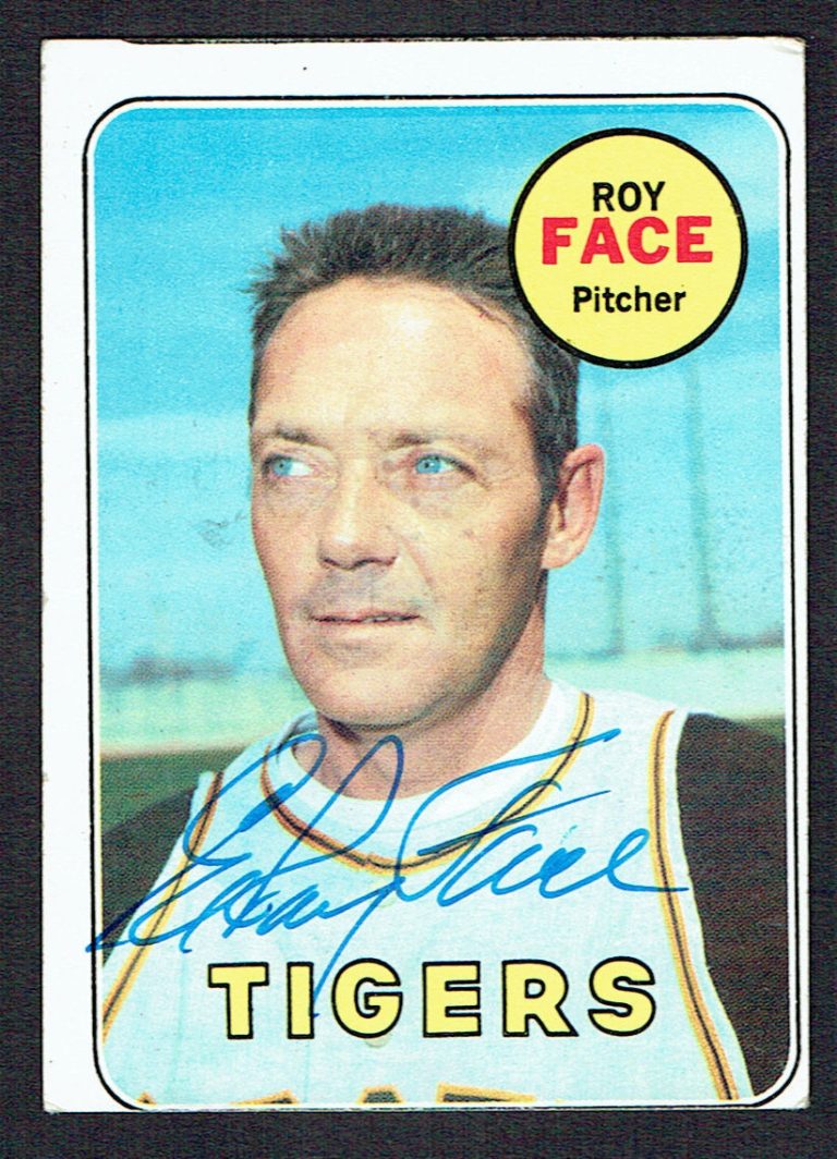 Elroy Roy Face #207 signed autograph auto 1969 Topps Baseball Trading Card